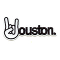 Houston H Hand With Houston Script Embroidered Iron On Patch