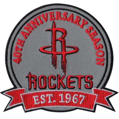 Houston Rockets Patch Houston Rockets 40th Anniversary Logo Patch (2006-07) – Patch Collection