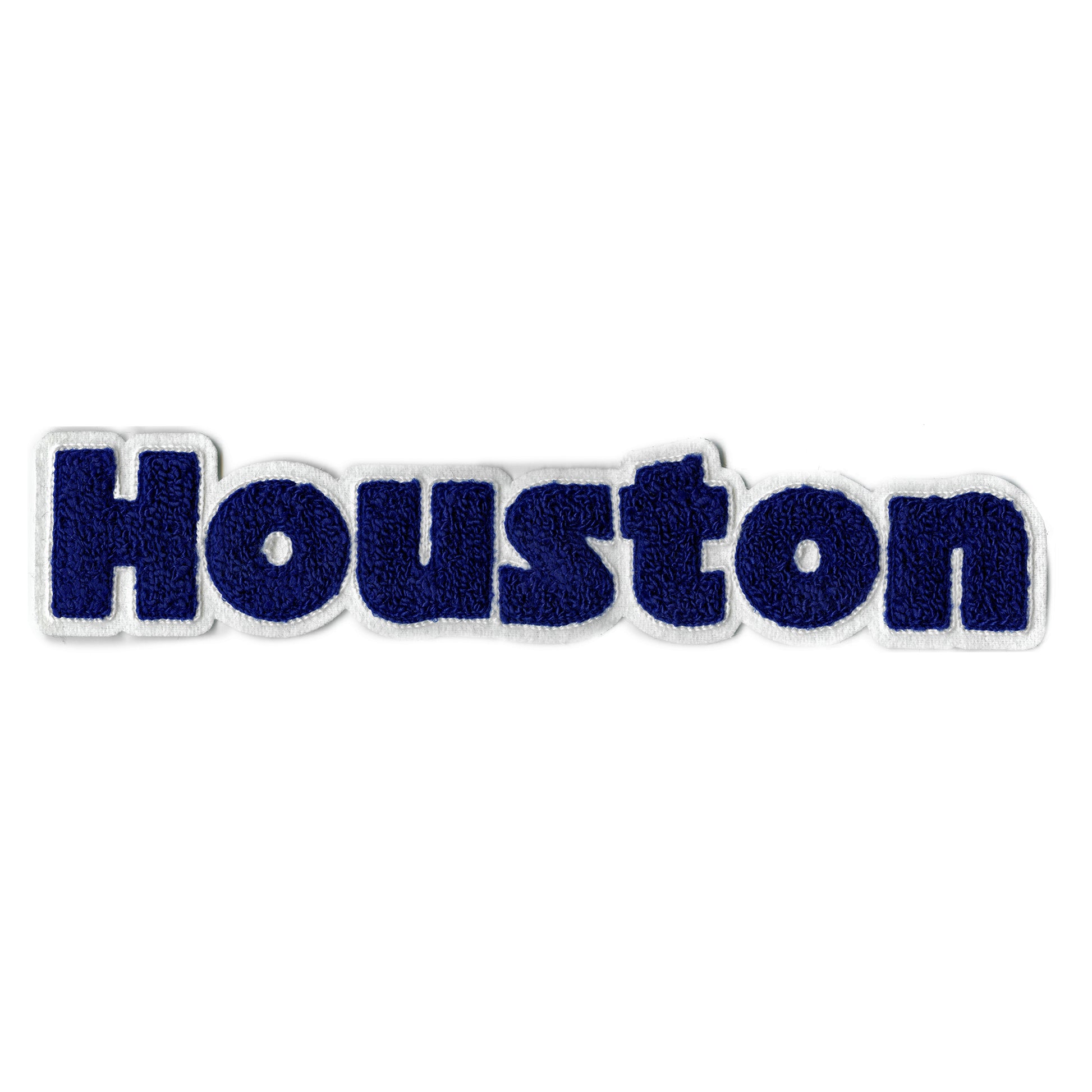 Houston Texas Patch Chenille Fabric Sew On 