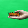 Flaming Houston Patch Rock Band Parody Embroidered Iron On 