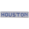 Houston Blue Tile Curb Street Sign Address Iron On Embroidered Patch 