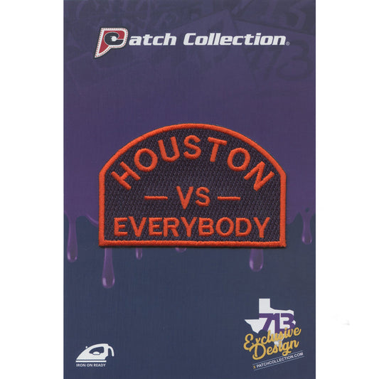 Houston Vs Everybody Baseball Team Parody Iron On Embroidered Patch 