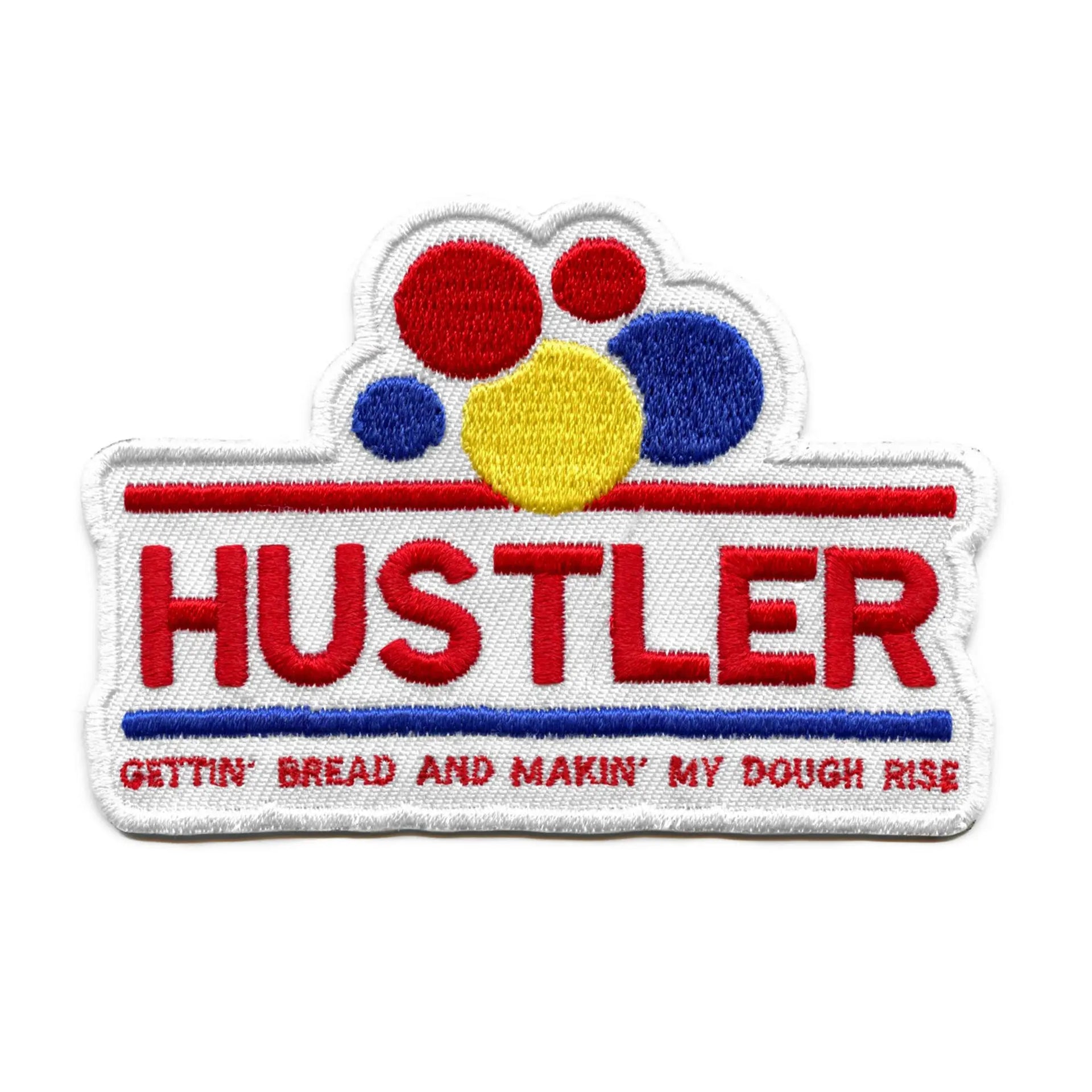 Hustler Gettin Bread Patch Funny Brand Parody Embroidered Iron On ...