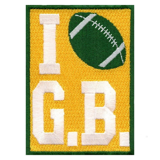 I Heart Green Bay Football Parody Embroidered Iron On Patch 