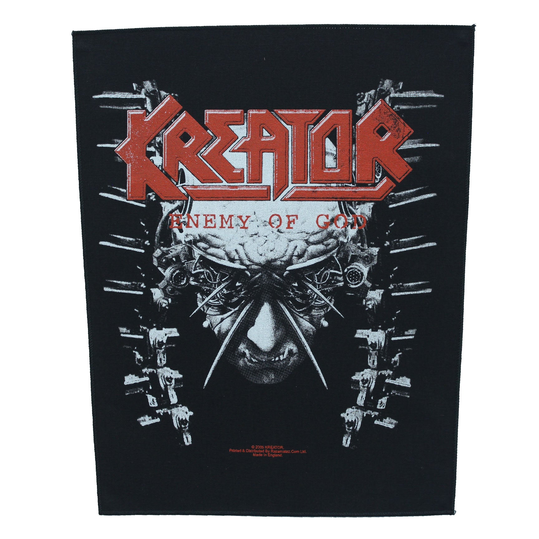 2005 Kreator Enemy Of God Woven Sew On Back Patch 