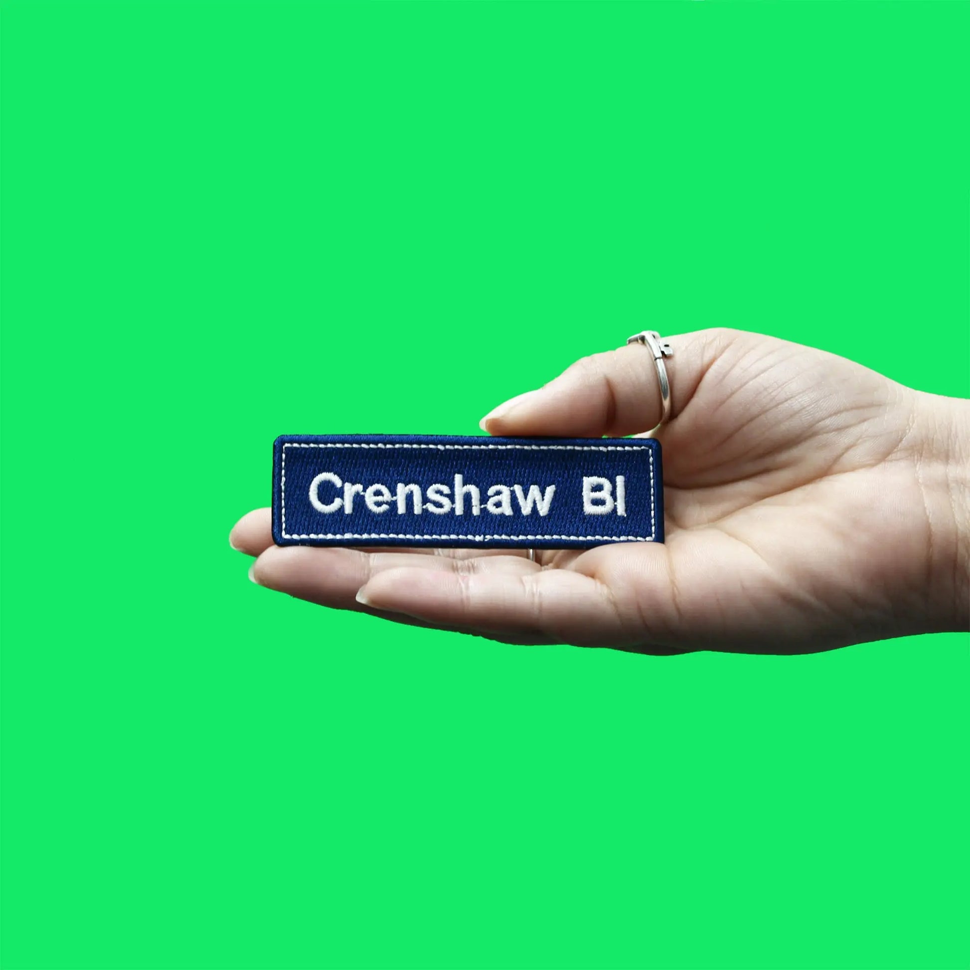 Crenshaw Bl Patch LA Street Sign Embroidered Iron On 