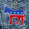Political Democratic Donkey Embroidered Iron On Patch 
