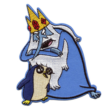 Adventure Time Ice King And Gunter Patch Cartoon Network Animation Embroidered Iron On 