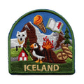 Iceland World Showcase Shield Patch Travel Badge Memory Embroidered Iron On