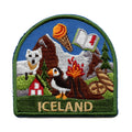Iceland World Showcase Shield Patch Travel Badge Memory Embroidered Iron On