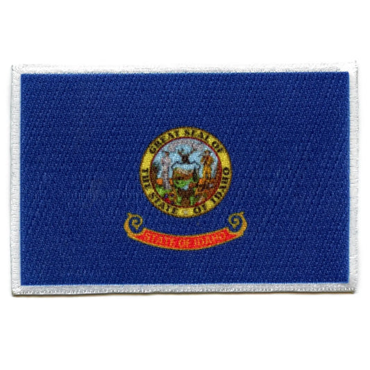 Idaho Patch State Flag Embroidered Iron On 
