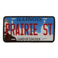 Illinois Prairie License Plate Patch Land Of Lincoln Embroidered Iron On