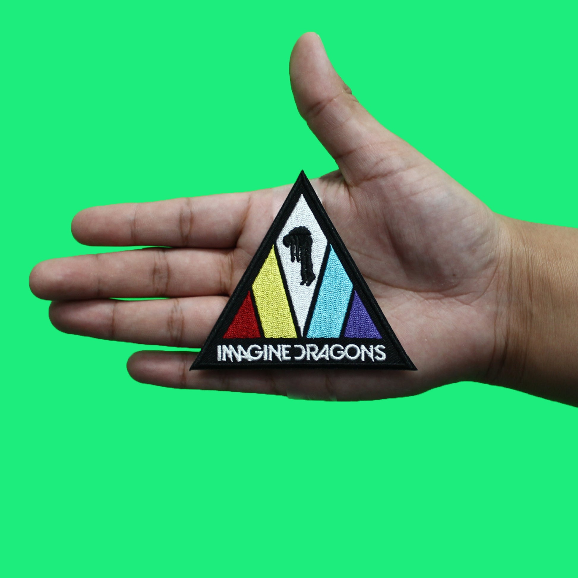 Imagine Dragons Triangle Logo Patch Ragged Insomnia Embroidered Iron On