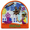 India Travel Embroidered Iron On Patch 