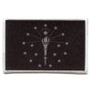 Indiana Patch State Flag Grayscale Embroidered Iron On 