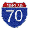 Interstate 70 I-70 Freeway Sign Embroidered Iron On Patch 