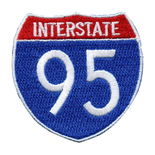 Interstate 95 I-95 Freeway Sign Embroidered Iron On Patch 