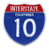 Interstate 10 I-10 Road Sign Embroidered Iron On Patch 