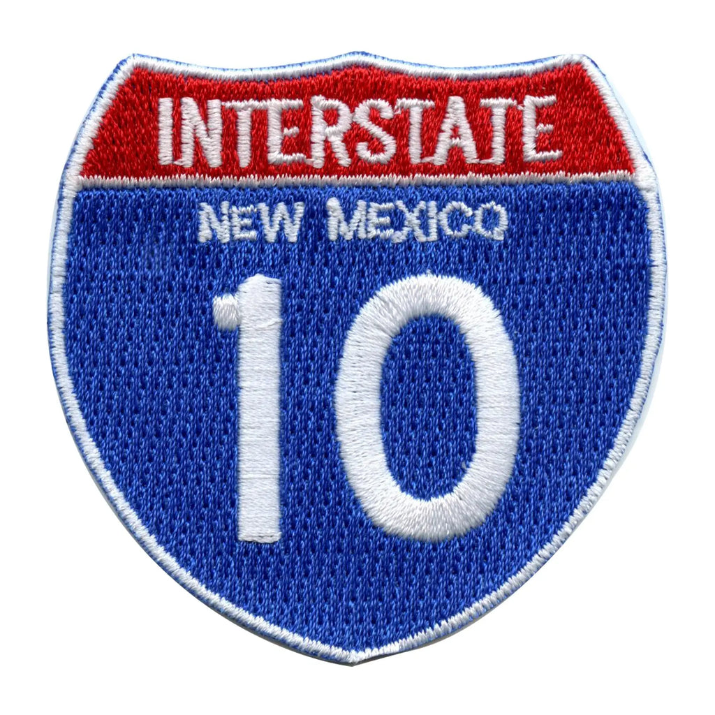 Interstate 10 I-10 Road Sign Embroidered Iron On Patch 
