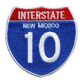 Interstate 10 I-10 Road Sign Embroidered Iron On Patch