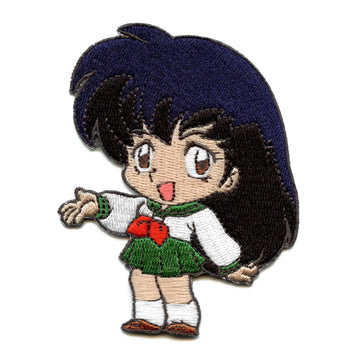 Inuyasha Kagome Full Body Patch Chibi Hero Anime Embroidered Iron On