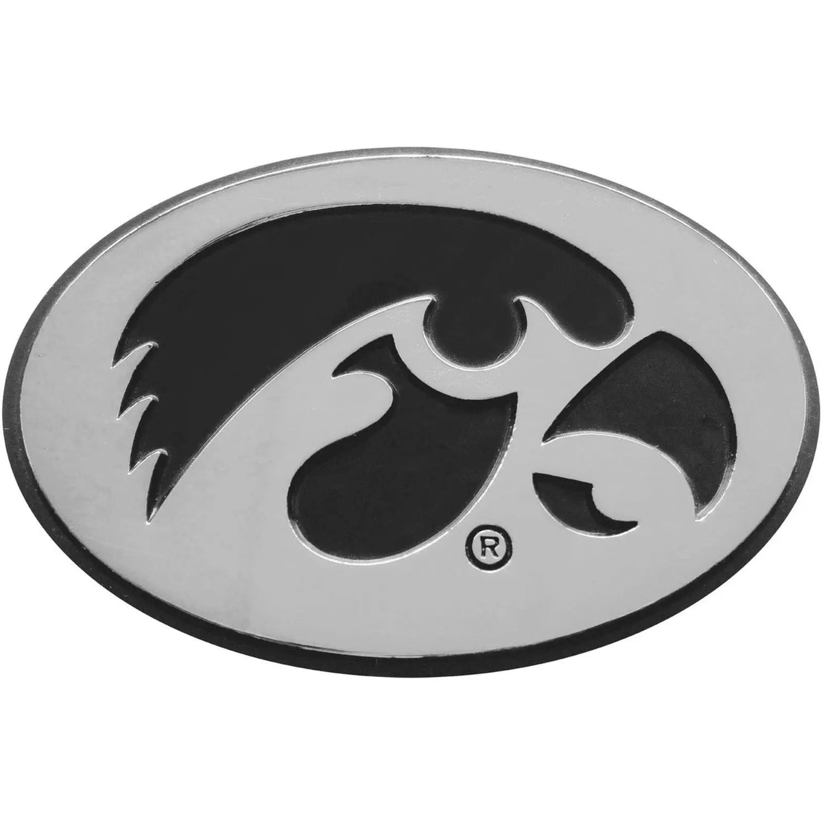 Iowa Hawkeyes Premium Solid Metal Chrome Plated Car Auto Emblem – Patch ...
