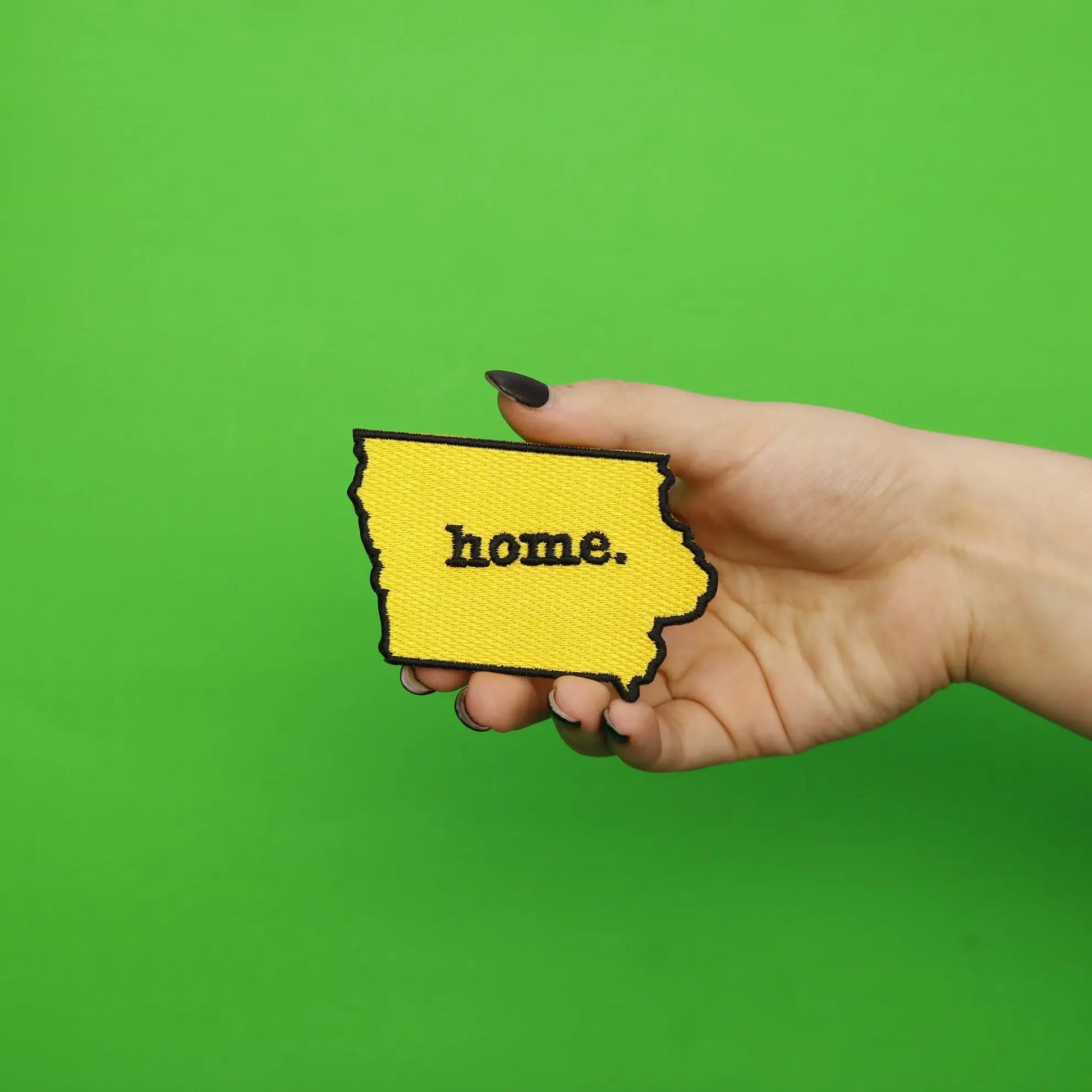 Iowa Home State Embroidered Iron On Patch 