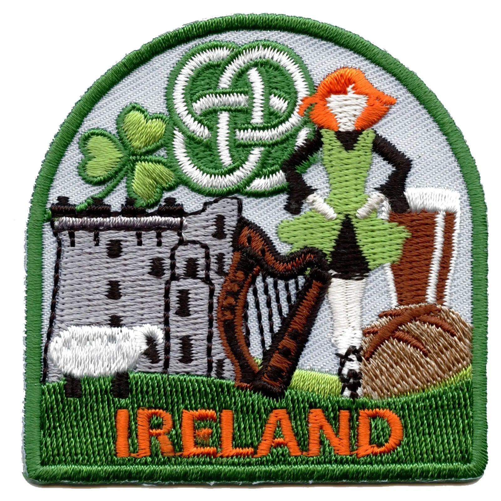 Ireland Travel Embroidered Iron On Patch