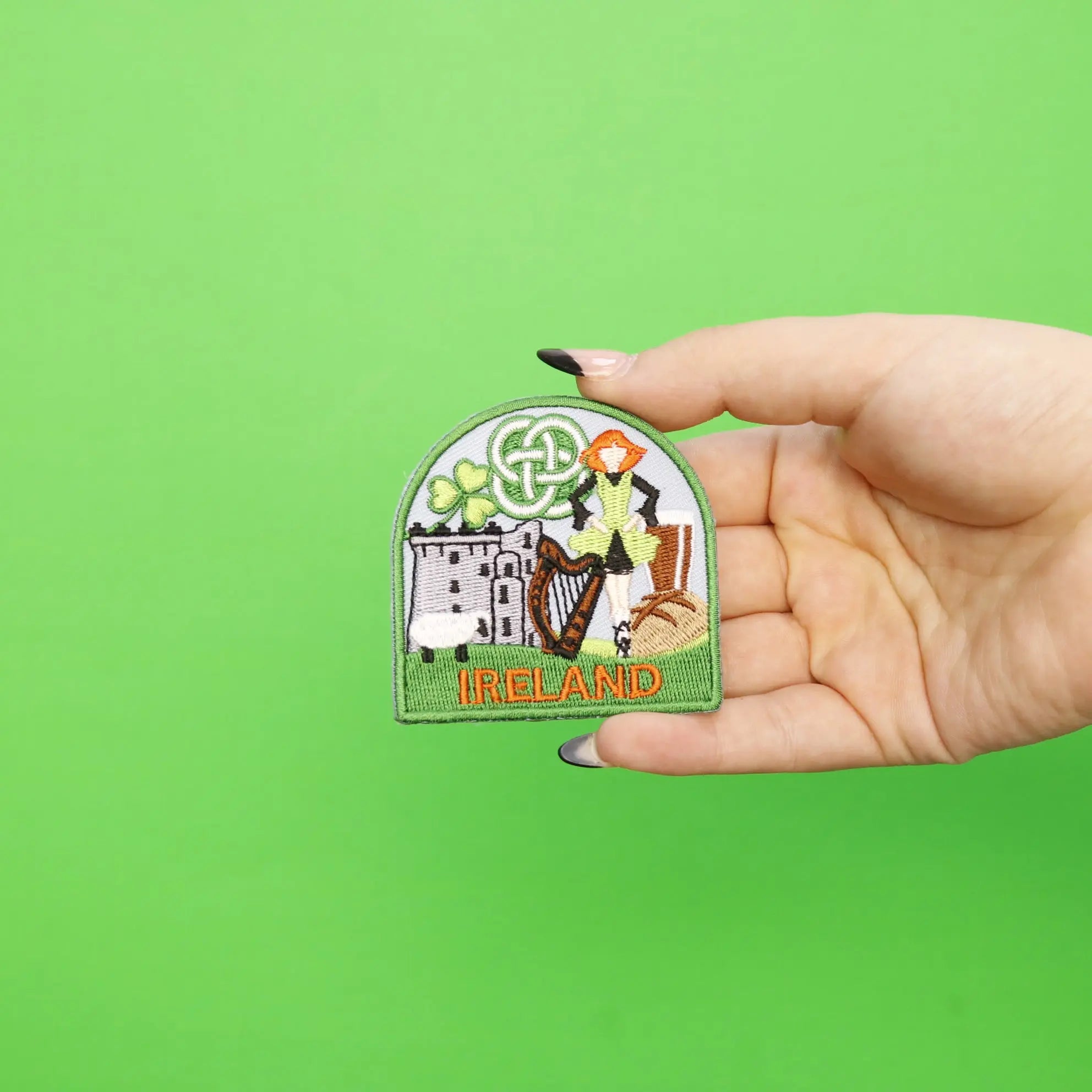 Ireland Travel Embroidered Iron On Patch