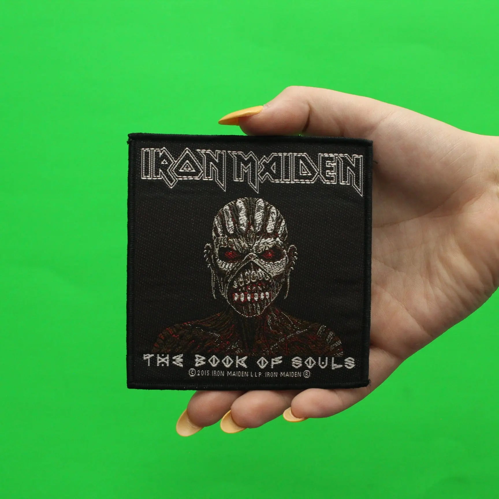 2015 Iron Maiden The Book Of Souls Woven Sew On Patch 