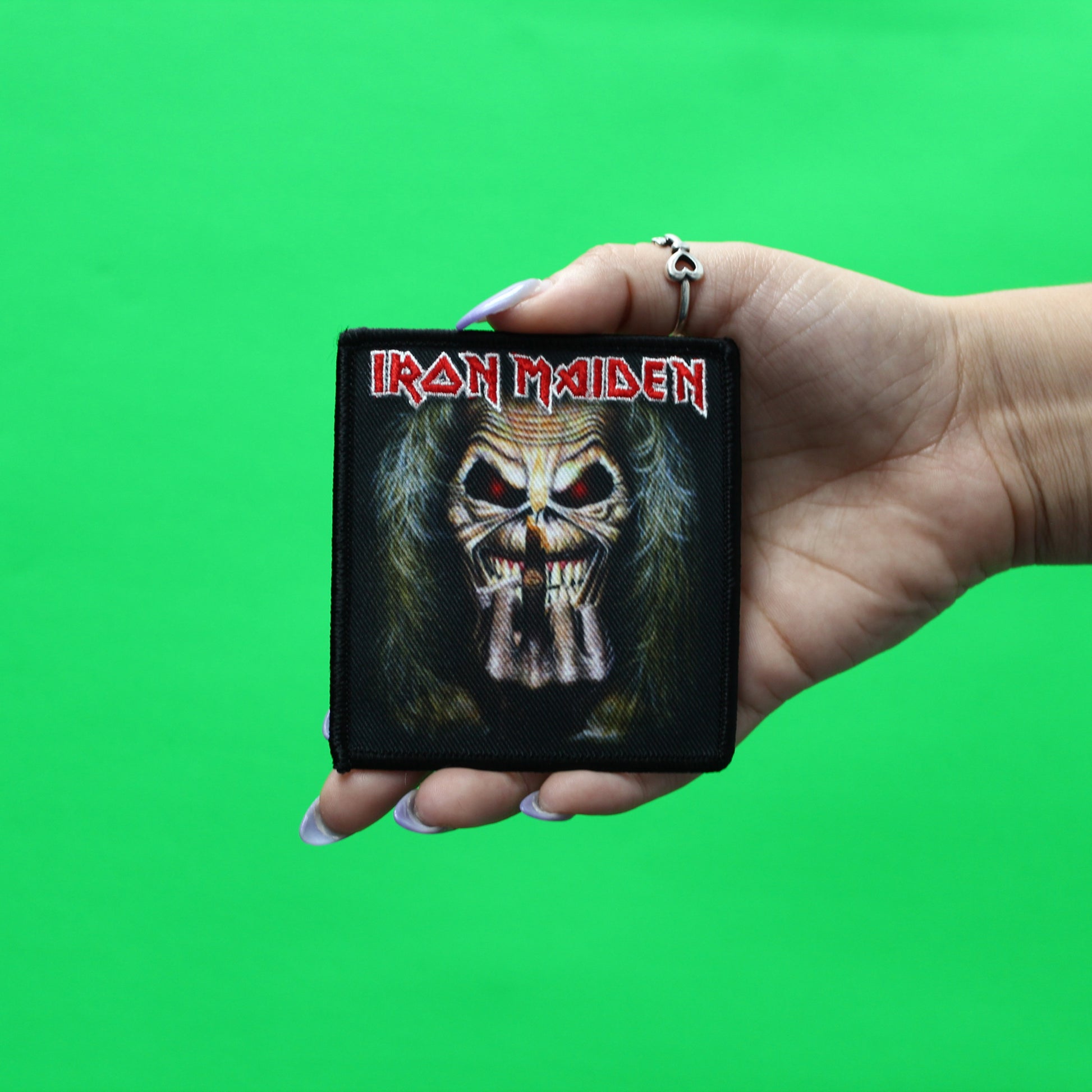 Official Iron Maiden Patch Candlelight Embroidered Iron On 