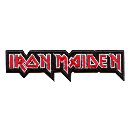 Official Iron Maiden Patch Red Logo Embroidered Iron On – Patch Collection