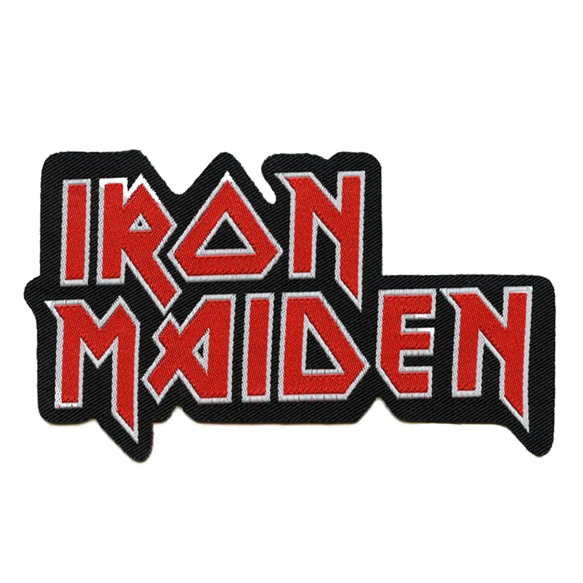 Iron Maiden Stacked Patch Iconic Name Logo Woven Iron On
