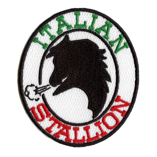 Italian Stallion Patch Horse Logo Embroidered Iron On 