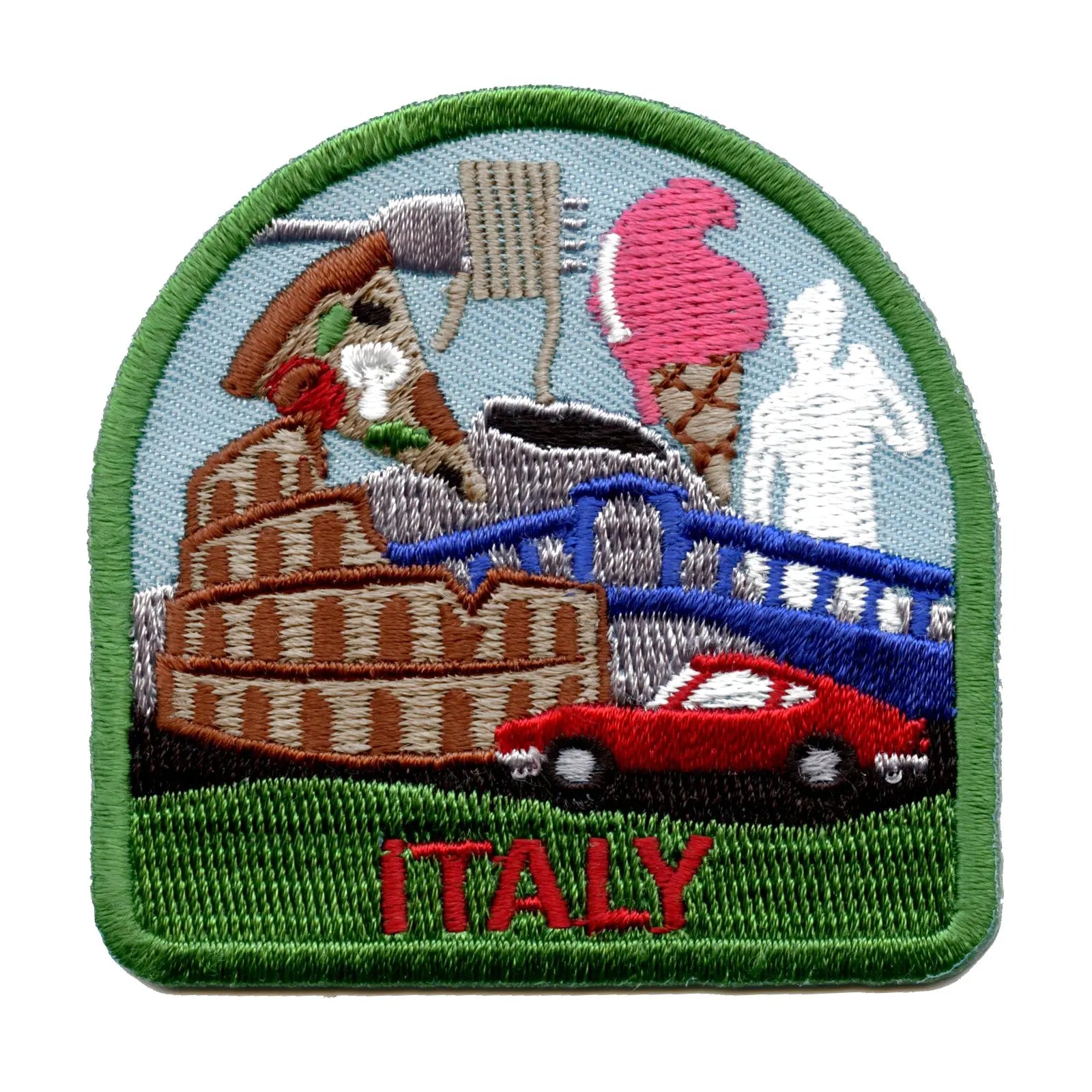 Italy Travel Embroidered Iron On Patch