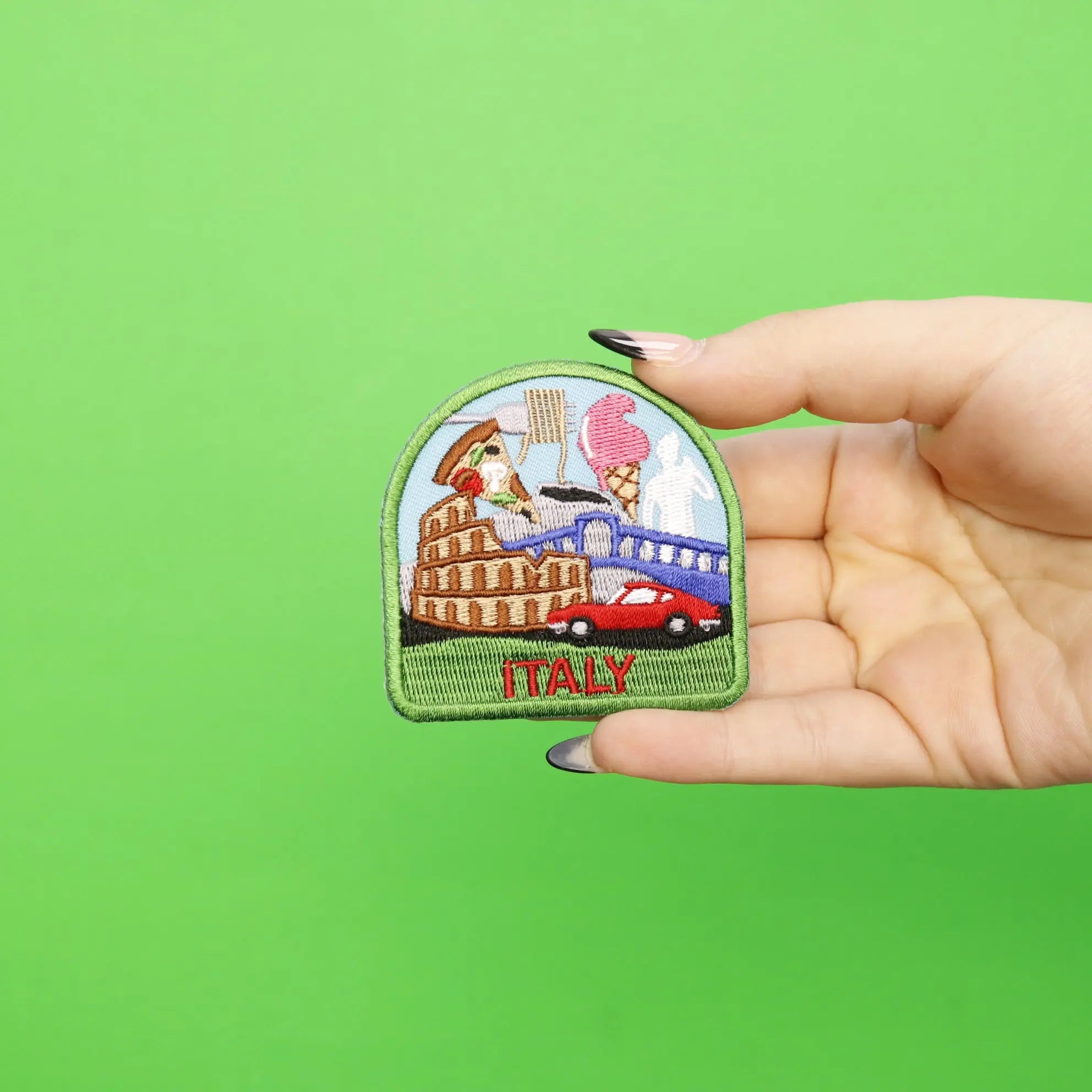 Italy Travel Embroidered Iron On Patch