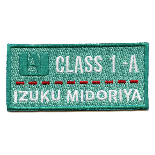 My Hero Academia Izuku Midoriya Patch Class 1-A Badge Embroidered Iron On 