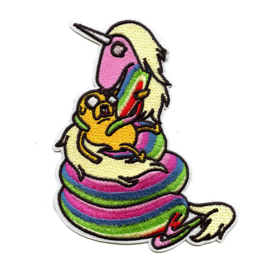 Adventure Time Jake And Lady Rainicorn Patch Cartoon Network Animation Embroidered Iron On 