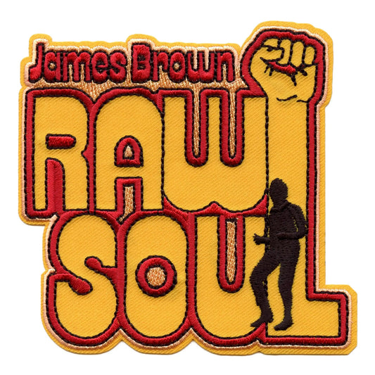 James Brown Patch Raw Soul Embroidered Iron On 