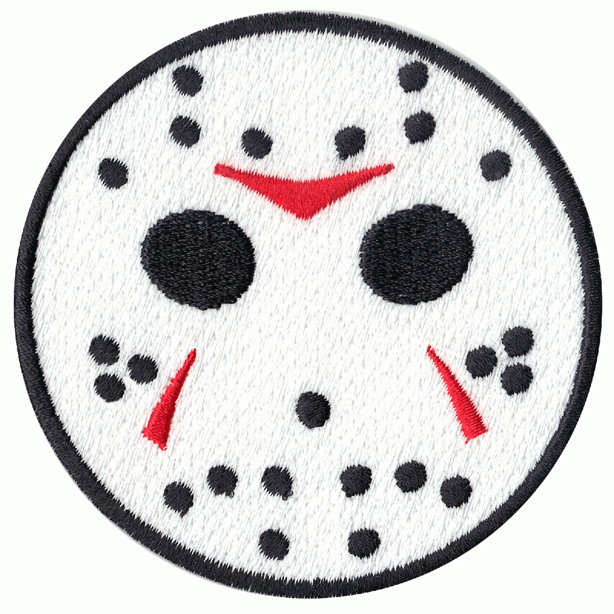 Evil Hockey Mask Embroidered Iron on Logo Patch