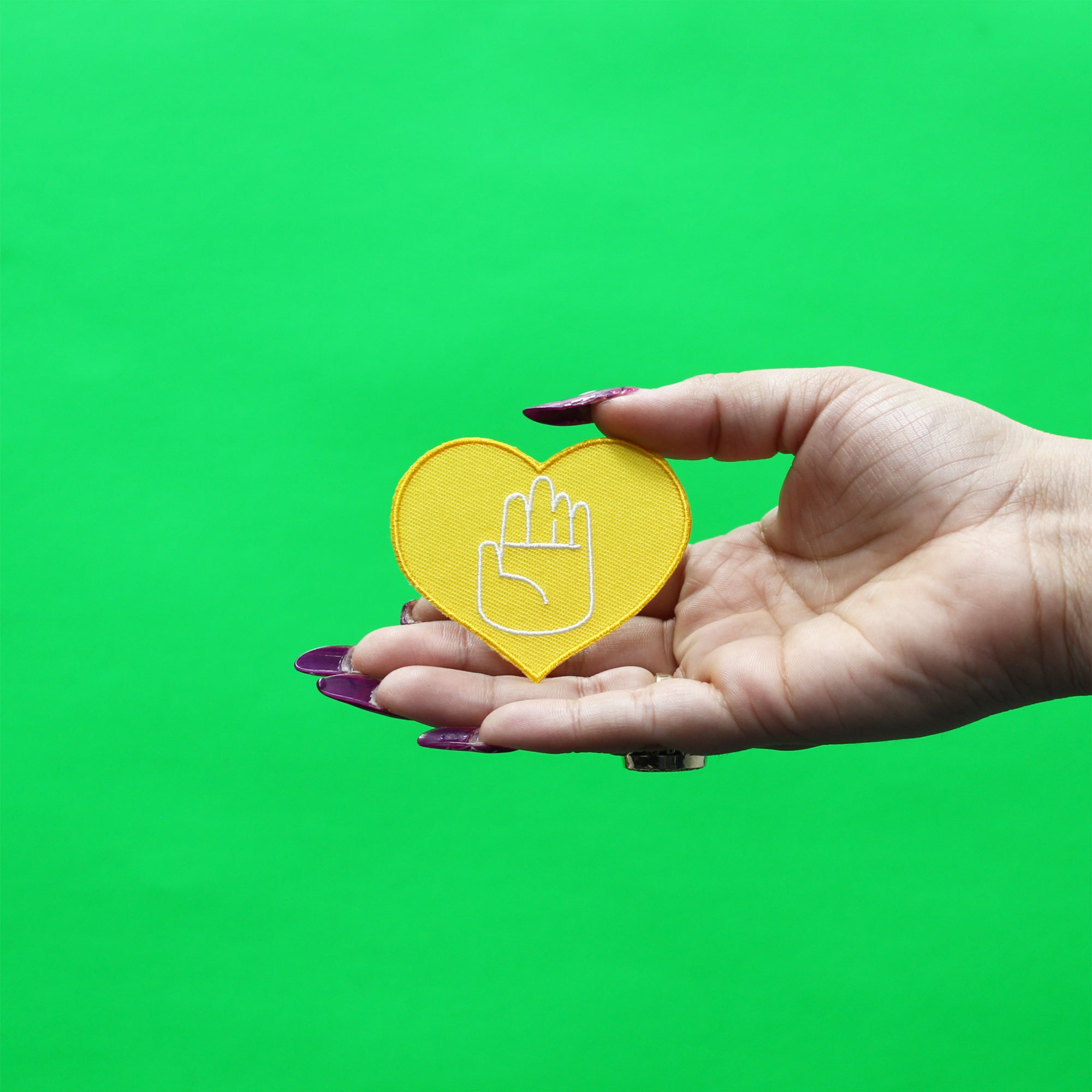 Jojo's Bizarre Adventure Heart Hand Icon Patch 