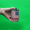 Johnny Cash American Flag Patch Country Legend Guitar Embroidered Iron On