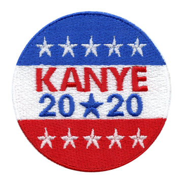 Kanye 2020 For United States President Round Embroidered Iron On Patch 