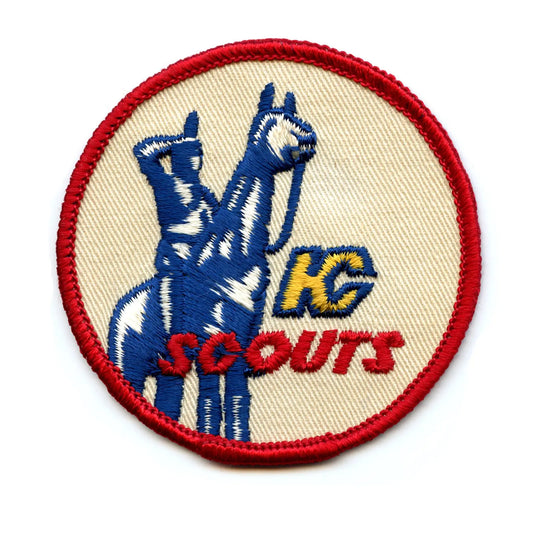 Very Rare Kansas City Scouts NHL Hockey Vintage Round Team Logo Patch 