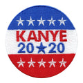 Kanye 2020 For United States President Round Embroidered Iron On Patch