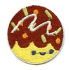 Kawaii Takoyaki Embroidered Iron On Patch 