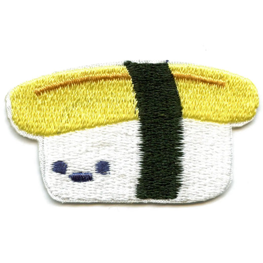 Kawaii (Tomago) Egg Sushi Embroidered Iron On Patch 