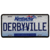 Kentucky State License Plate Patch Derbyville Horse Corn Sublimated Iron On
