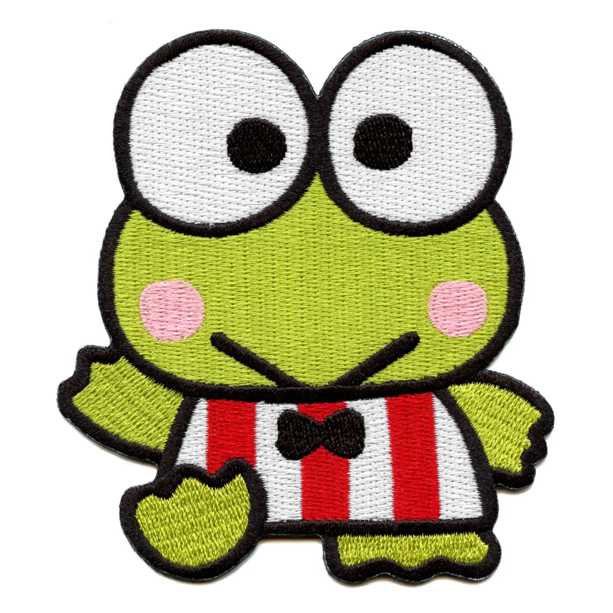 Keroppi Winking On Mushroom Patch Hello Kitty Cartoon Embroidered