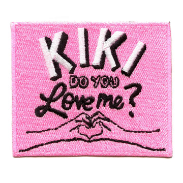 Pink "KiKi Do You Love Me" Song Iron On Patch 
